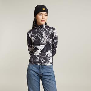 G-Star RAW Printed Mock Slim Top - Meerkleurig - Dames