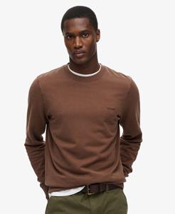 Superdry Mannen Classic Essential Sweatshirt Bruin