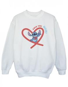 Disney Girls Lilo & Stitch Love You Mum Sweatshirt