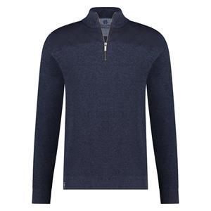 Fellows United Pullover Half Zip Rough Twill Navy  