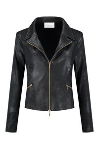 Helena Hart Female Jassen 7535 Zipper Gold Biker