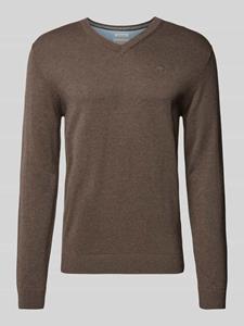 Tom Tailor Regular fit gebreide pullover met V-hals