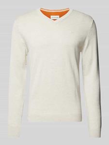 Tom Tailor Regular fit gebreide pullover met V-hals