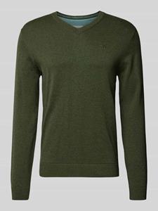 Tom Tailor Regular fit gebreide pullover met V-hals