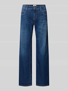 CAMBIO Wide leg jeans met siernaden, model 'TESS'