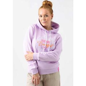 Zwillingsherz Hoodie met print op voor- en achterkant