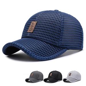 Casual mall Zomer Baseball Cap Heren Mesh Ademend Snapback Cap Unisex Verstelbare Comfortabele Zon Vader Hoeden Zonnebrandcrème Caps