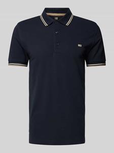 Christian Berg Men Poloshirt met labeldetail