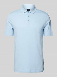 Bugatti Slim fit poloshirt in effen design