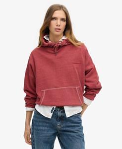 Superdry Vrouwen Essential Logo Overdyed Hoodie Grijs