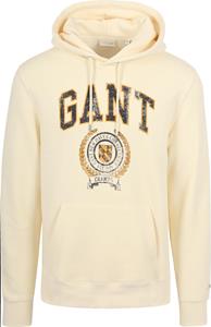 Gant Hoodie Graphic Logo Ecru