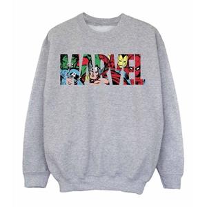 Marvel Comics Boys Character Infill Logo Sweatshirt