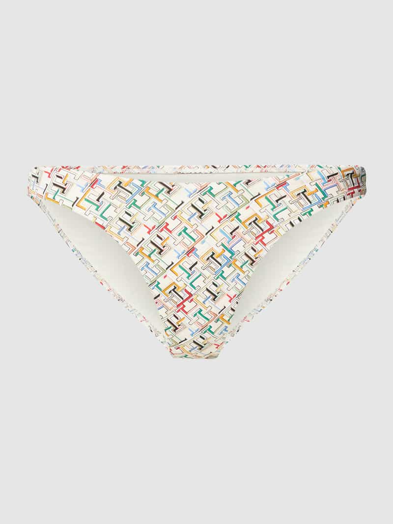 Tommy Hilfiger Bikinibroekje met all-over labelmotief, model 'CHEEKY HIGH'