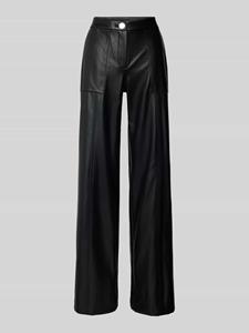 Armani Exchange Wide fit broek in leerlook