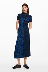 Desigual Midi bloemenjurk - BLUE