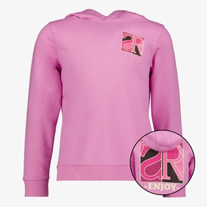 TwoDay meisjes hoodie roze met backprint