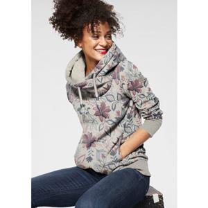 Ragwear Sweater GRIPY FLOWERS O Hoodie met gebloemde print all-over