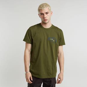 G-Star RAW Carabiner Logo T-Shirt - Groen - Heren