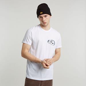 G-Star RAW Carabiner Logo T-Shirt - Wit - Heren