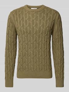 Selected Homme Gebreide pullover met ribboorden, model 'CAI'