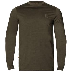 Härkila  Base All Season L/S T-Shirt - Merinoshirt, groen