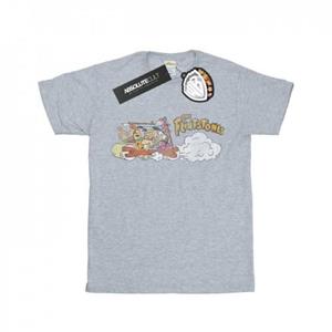 The Flintstones Het Flintstones Family Car Distressed T-shirt voor jongens