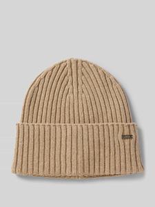 Armani Exchange Beanie met labeldetail