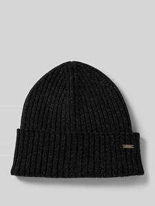 Armani Exchange Beanie met labeldetail