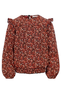 Looxs Revolution Meisjes top crinkel mini wild bloemen