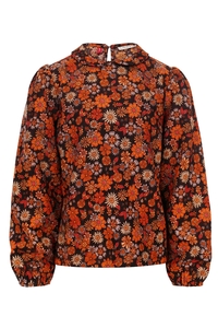 Looxs Revolution Meisjes blouse retro rib retro floral