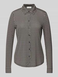 Marc O'Polo Regular fit blouse met lange mouwen en all-over motief