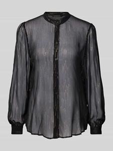 Armani Exchange Blouse van viscose met maokraag