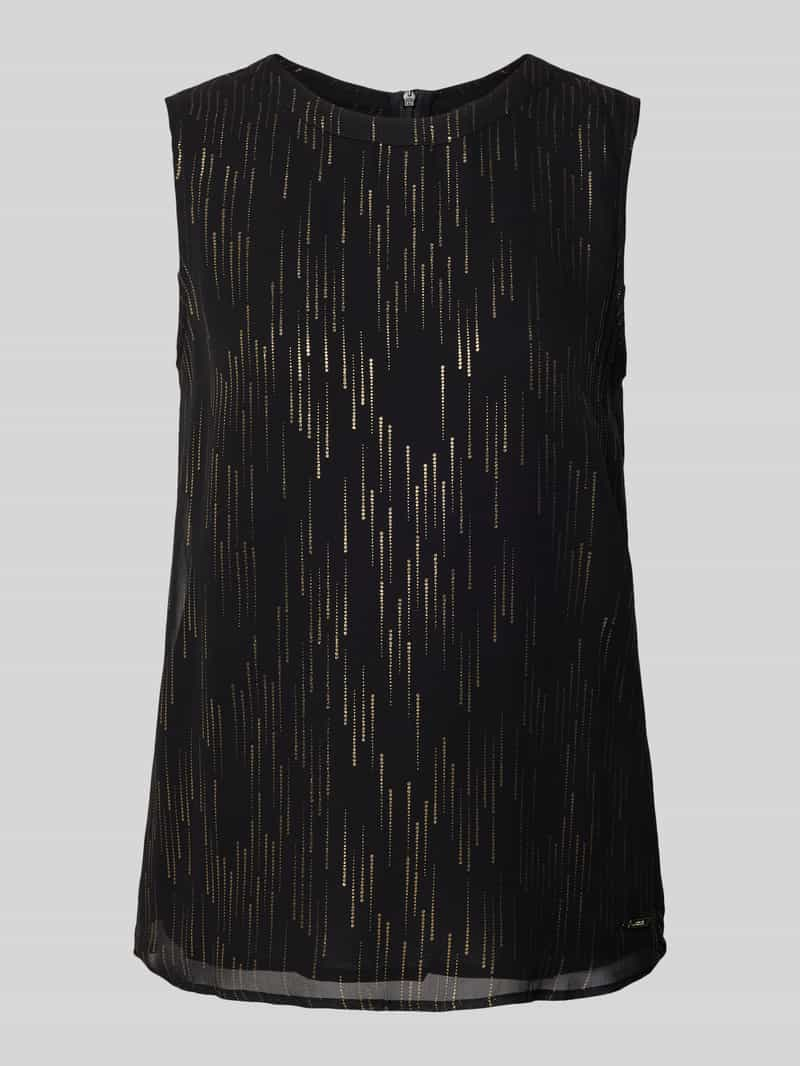 Armani Exchange Blousetop van viscose met ronde hals