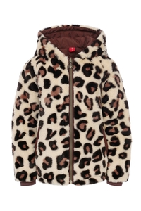 Looxs Revolution Meisjes reversibel winterjas stippen fur