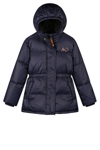 Moodstreet Meisjes winterjas lang luna navy