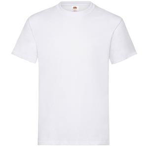 Fruit Of The Loom T-shirt - wit - heren - Ronde hals - 185 g/m2 - (Onder)shirt (EU 48) -