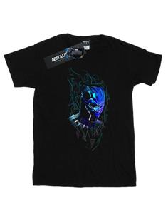 Marvel meisjes Black Panther Neon Mask katoenen T-shirt