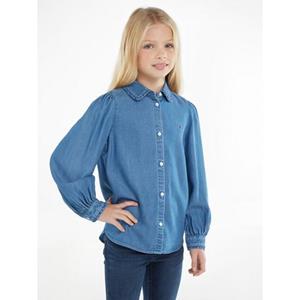 Tommy Hilfiger Jeans blouse TENCEL RUFFLE COLLAR SHIRT