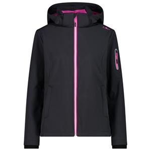 CMP  Women's Softshell Jacket Zip Hood - Softshelljack, zwart