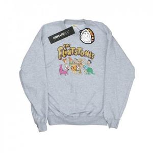 The Flintstones Het Flintstones Mens Group Distressed Sweatshirt