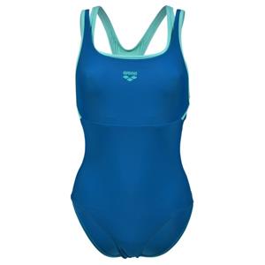 Arena  Women's Swimsuit Solid Control Hi-Power Back - Badpak, blauw