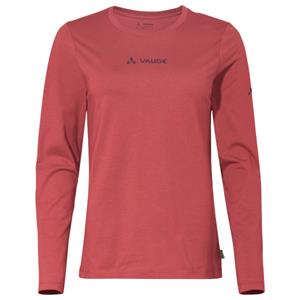 Vaude  Women's Logo L/S T-Shirt - Longsleeve, rood