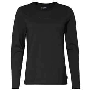 Vaude  Women's Logo L/S T-Shirt - Longsleeve, zwart