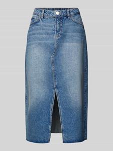 Opus Jeansrok met loopsplit, model 'Rinso'