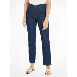 Tommy Hilfiger Straight jeans CLASSIC STRAIGHT HW met leren  badge