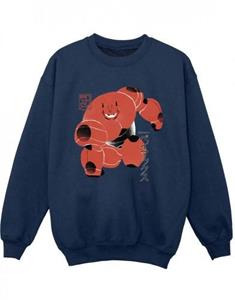 Disney Boys Big Hero 6 Baymax Suite Pose-sweatshirt