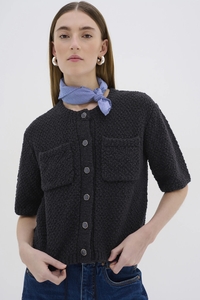 My Essential Wardrobe 10704851 carry knit cardigan