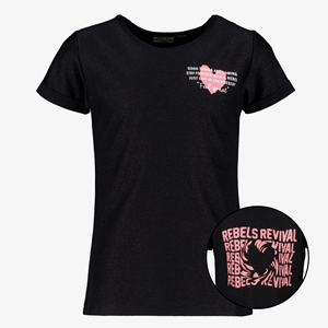 TwoDay meisjes T-shirt met roze backprint