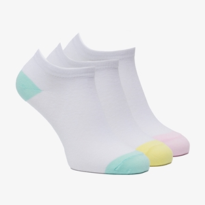 Scapino 3 paar kinder sneakersokken pastel