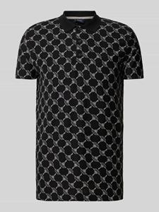 JOOP! Collection Regular fit poloshirt met all-over logoprint, model 'Thilo'